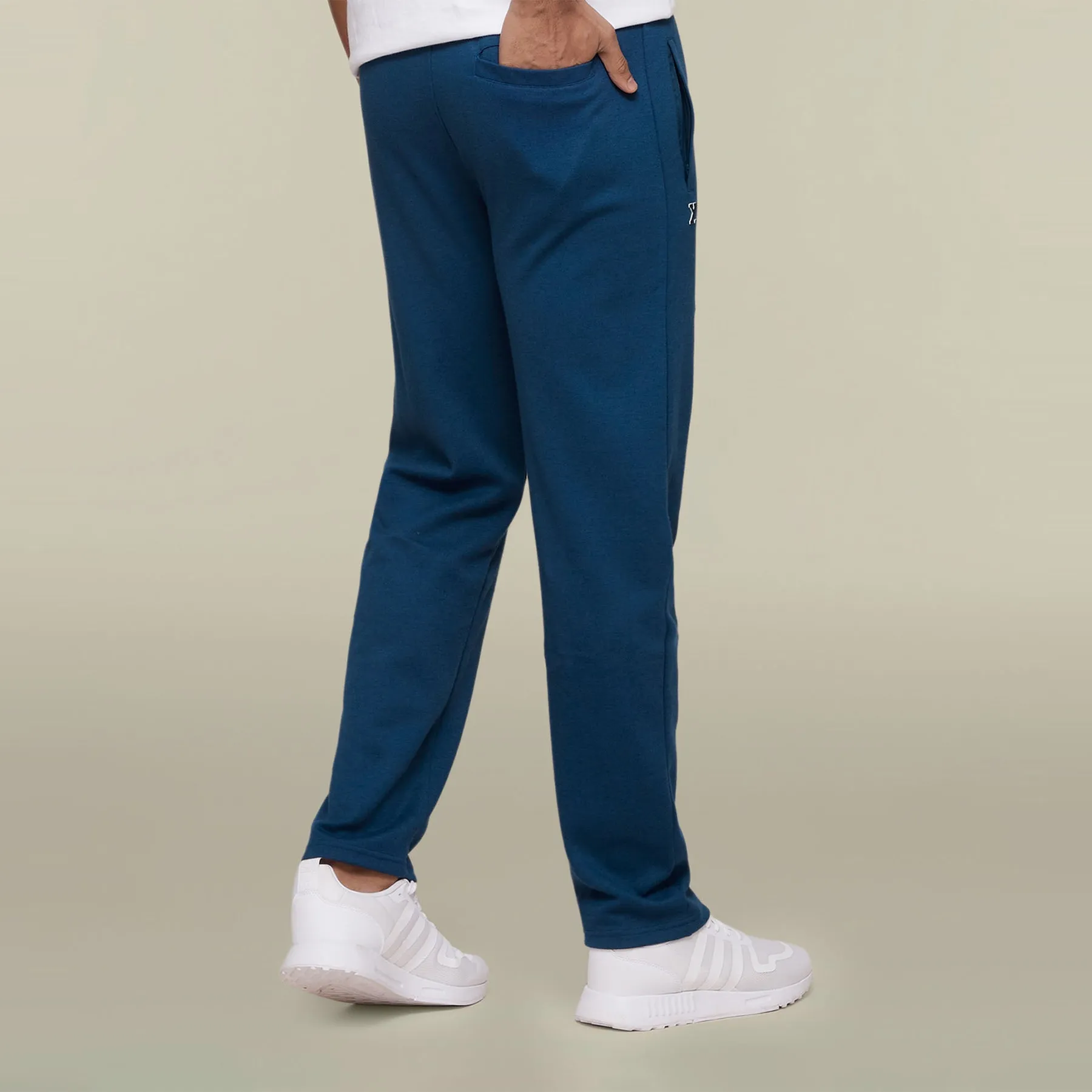 Code Cotton Rich Track Pants Oxford Blue