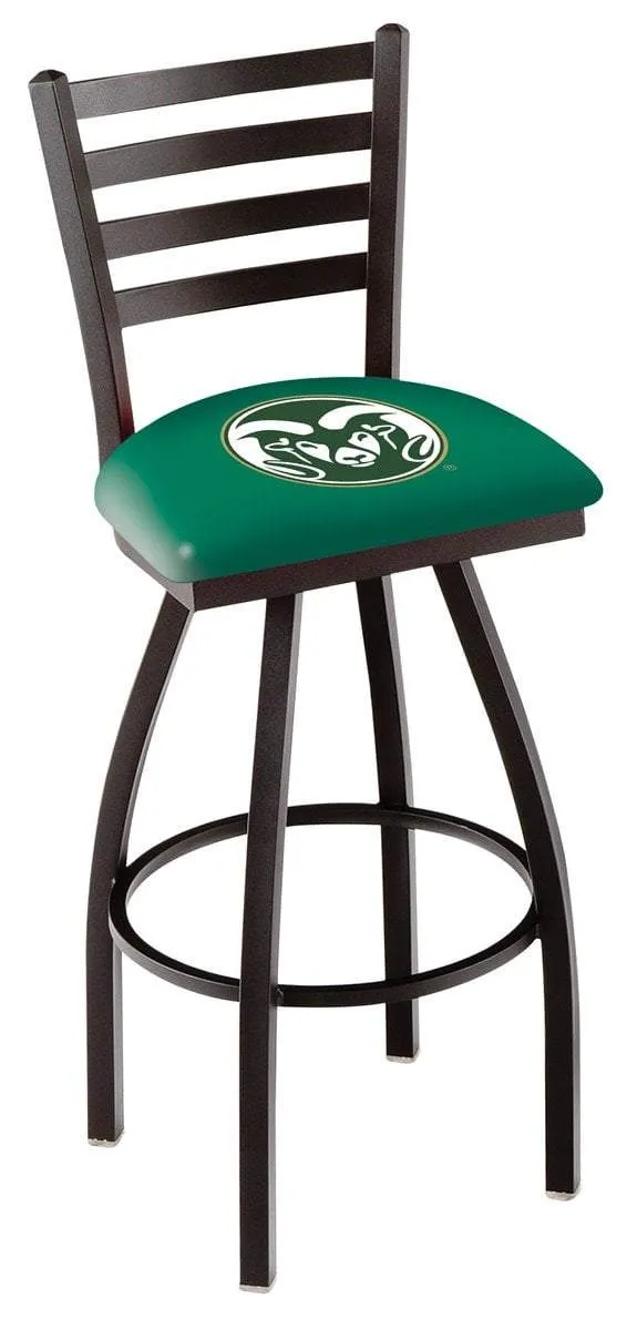 Colorado State Rams HBS Ladder Back High Top Swivel Bar Stool Seat Chair