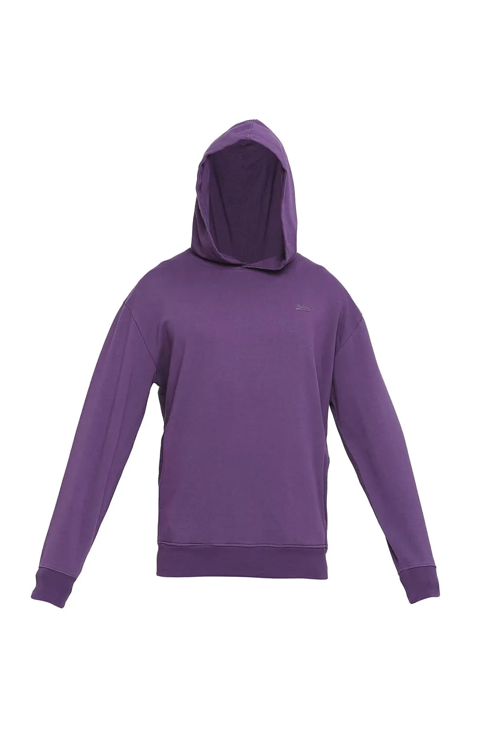 Comfort Fit Cotton Non Brushed Fleece Hood Pullover Sweatshirt