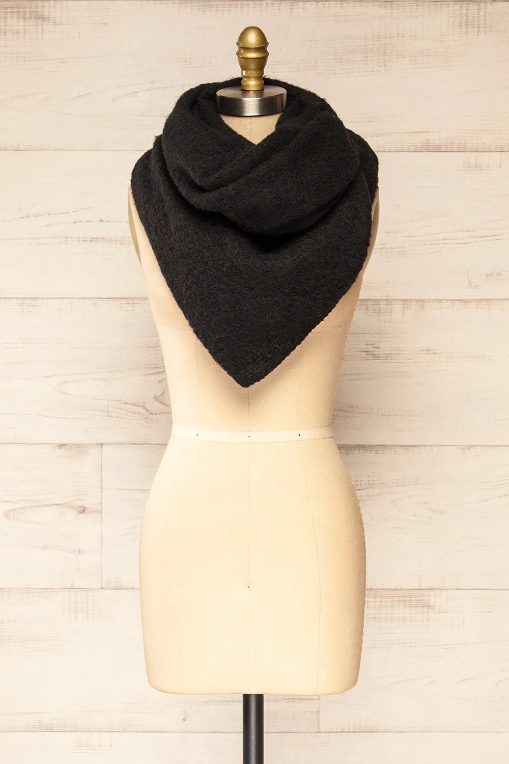 Cordova Black | Soft Knit Scarf