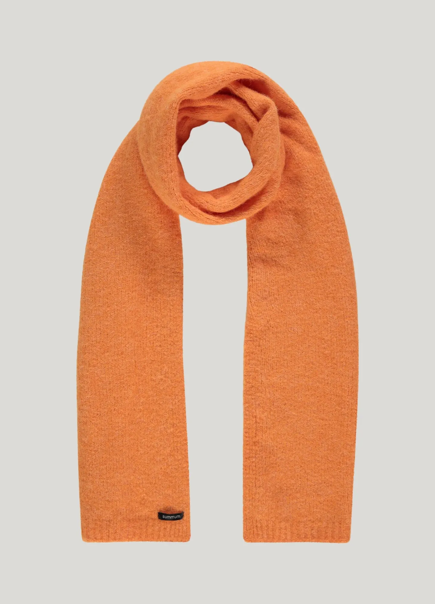 Cosy Knit Scarf in Orange