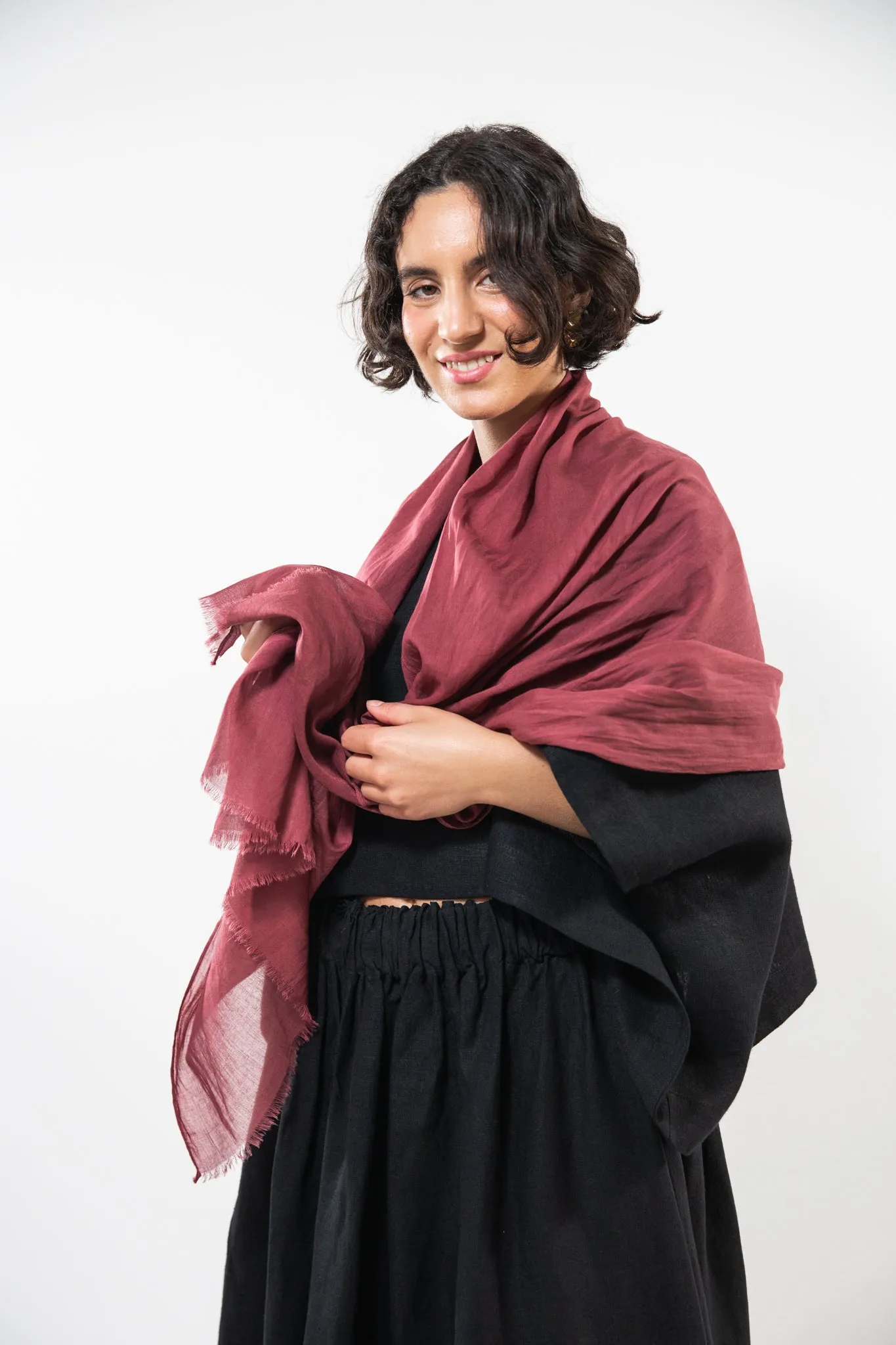 Cotton Scarf | Rosewood