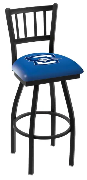 Creighton Bluejays HBS Blue "Jail" Back High Top Swivel Bar Stool Seat Chair