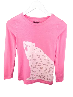 Crewcuts, Girls' Polar Bear Printed Tee, Hot Pink, Size 12