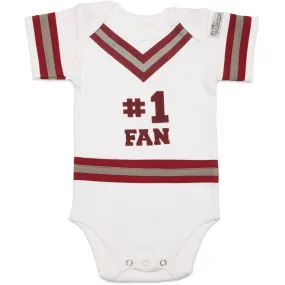 Crimson & Gray Infant Onesie