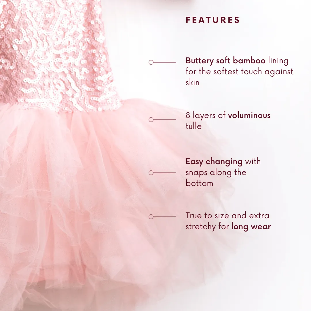 Crimson Heart Tulle Tutu Dress