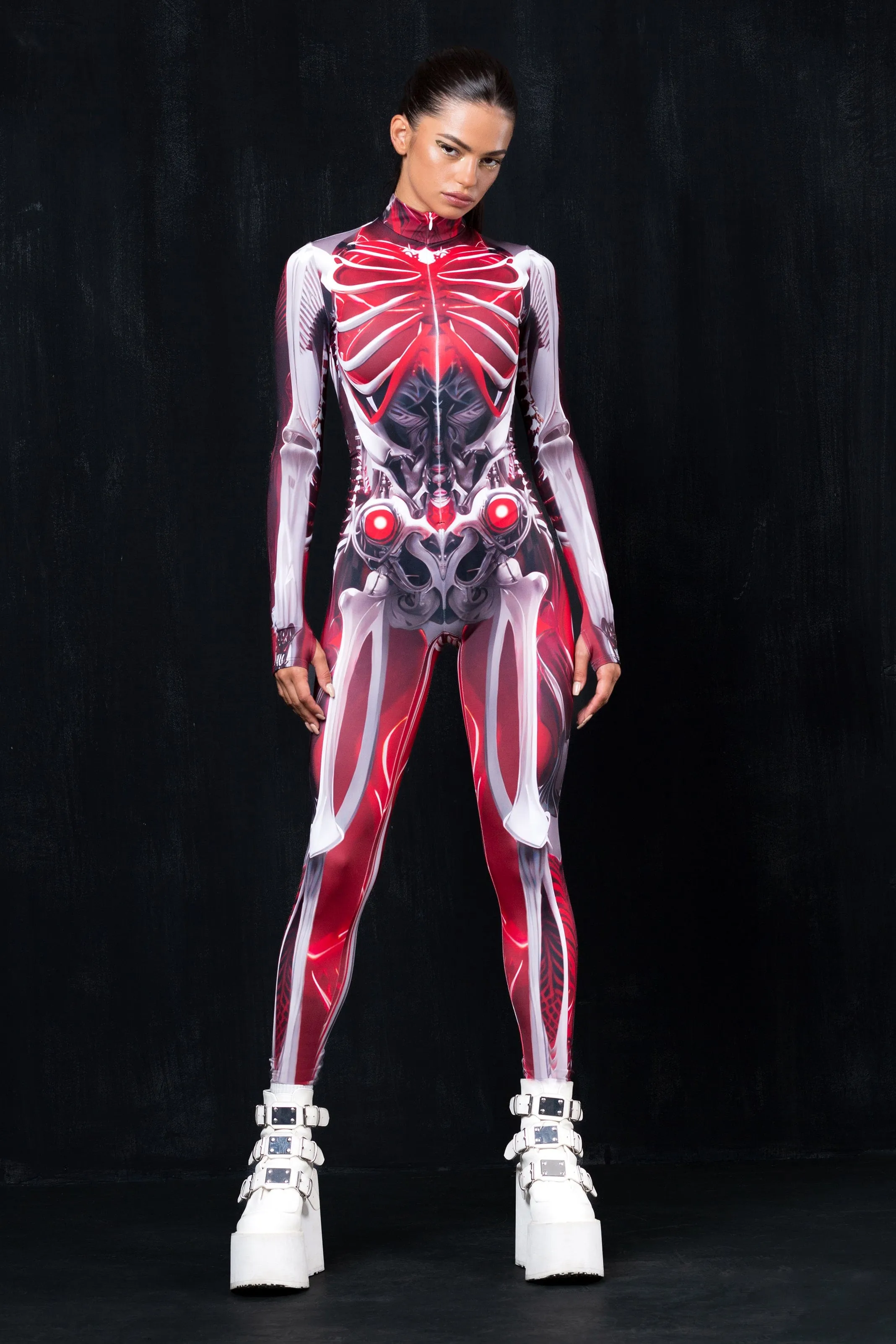 Crimson Skeleton Costume