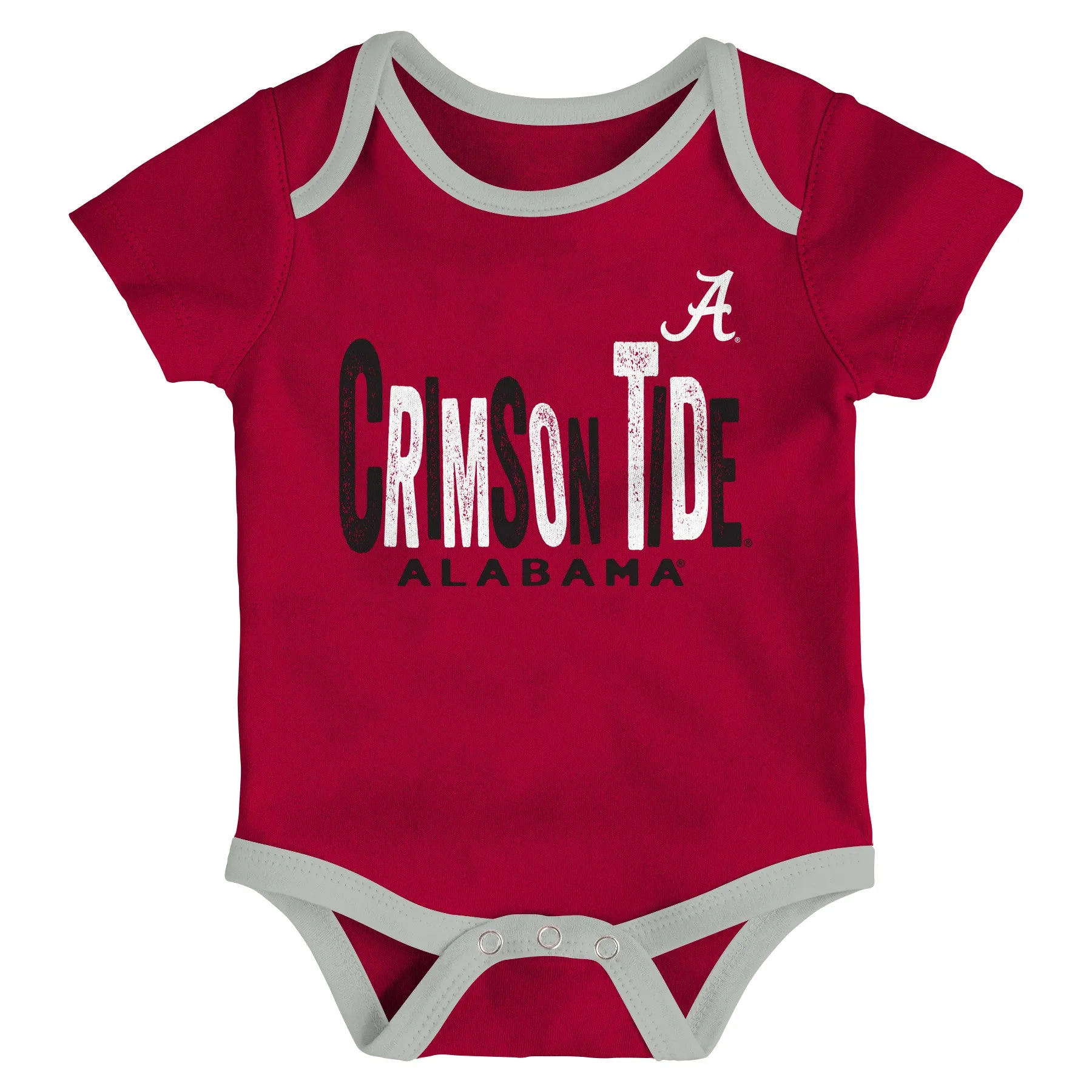 Crimson Tide Let's Go 3-Pack Bodysuit Set