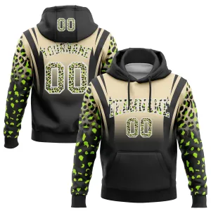 Custom Stitched Cream Black-White Fade Fashion Leopard Print Sports Pullover Sweatshirt Hoodie