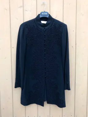 DANA BUCHMAN Embroidered Silk Tunic Jacket