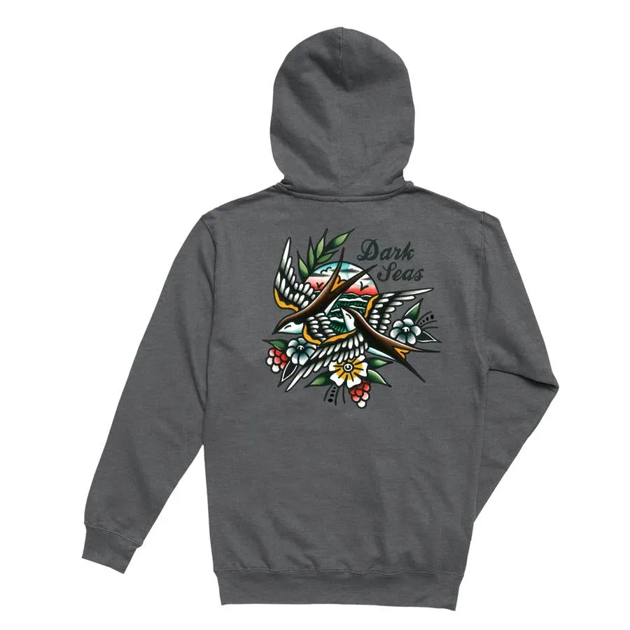 DARK SEAS HOODIE SPARROWS FLEECE GUNMETAL GREY