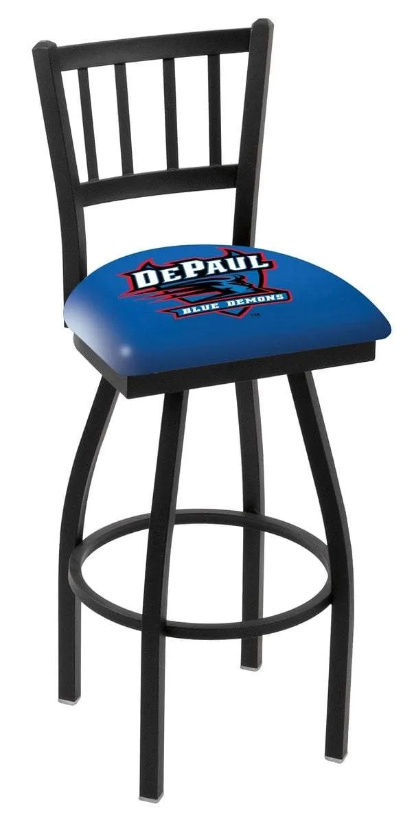 DePaul Blue Demons HBS "Jail" Back High Top Swivel Bar Stool Seat Chair