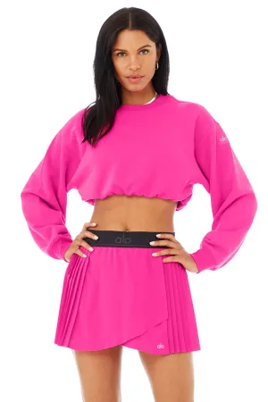 Devotion Crew Neck Pullover - Neon Pink