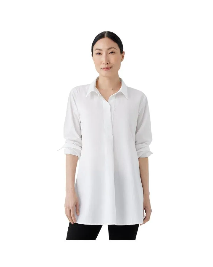 Eileen Fisher Classic Collar Split Neck Tunic