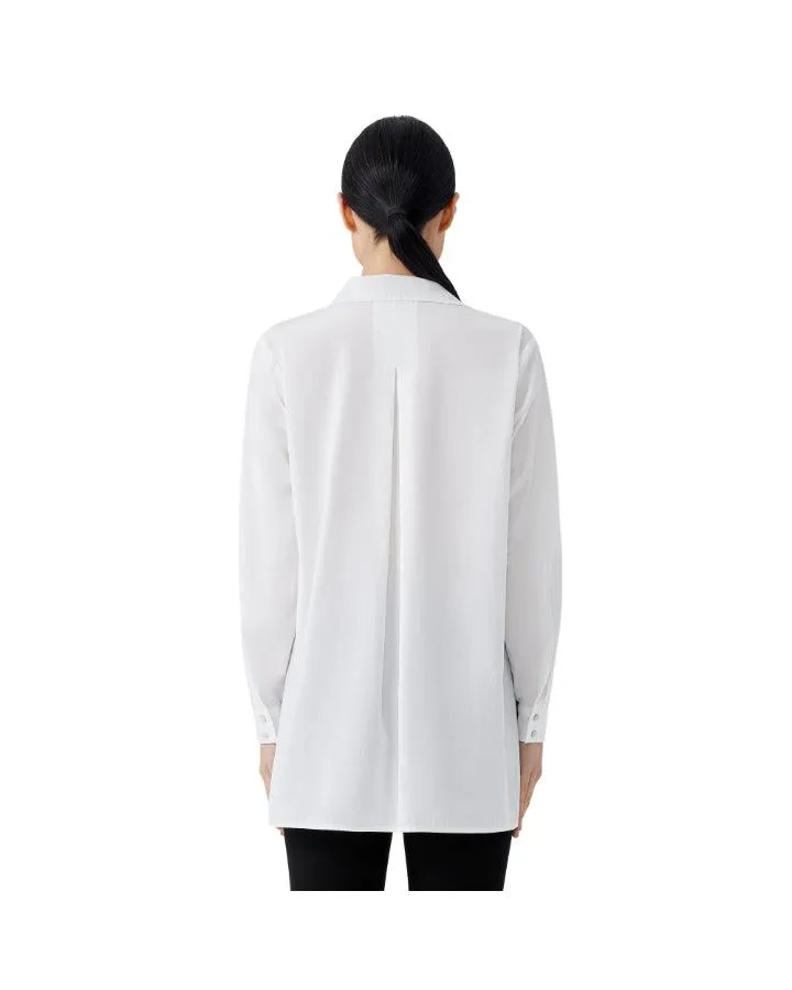 Eileen Fisher Classic Collar Split Neck Tunic