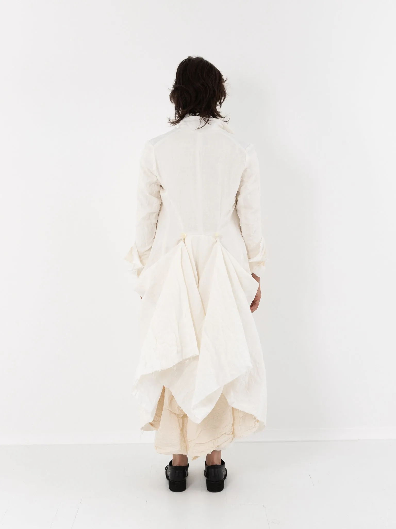 Elena Dawson Lunar Coat, White Linen