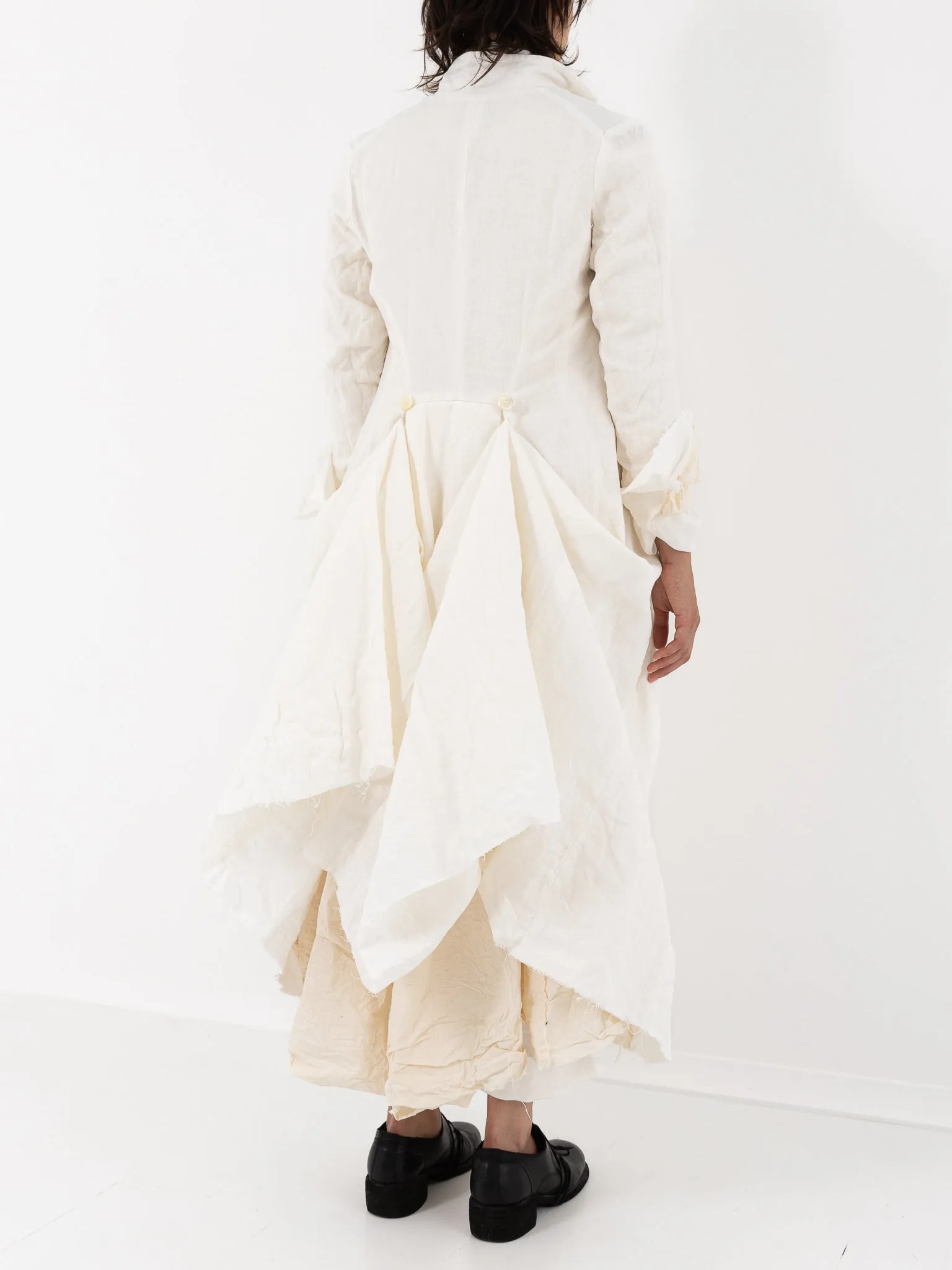 Elena Dawson Lunar Coat, White Linen