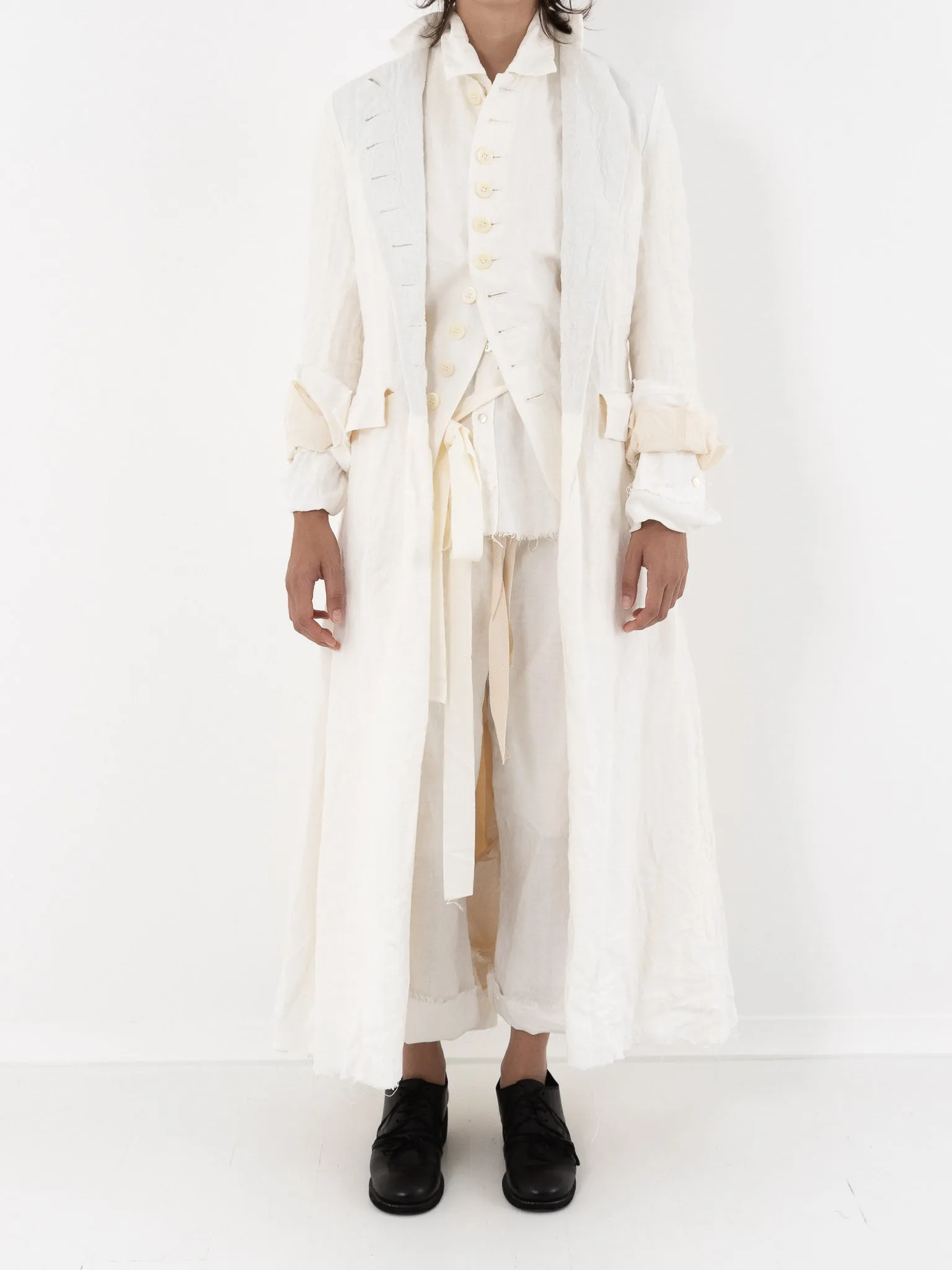 Elena Dawson Lunar Coat, White Linen