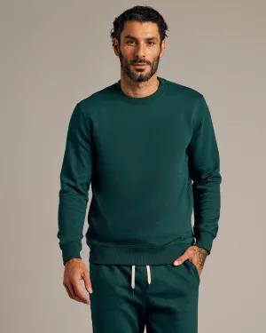 Emerald Fleece French Terry Pullover Crew Neck