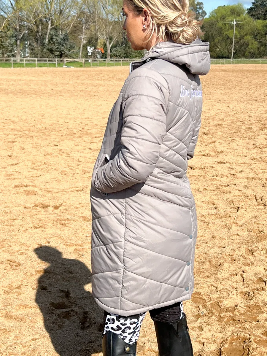 Empire Equestrian Long Quilted Jacket