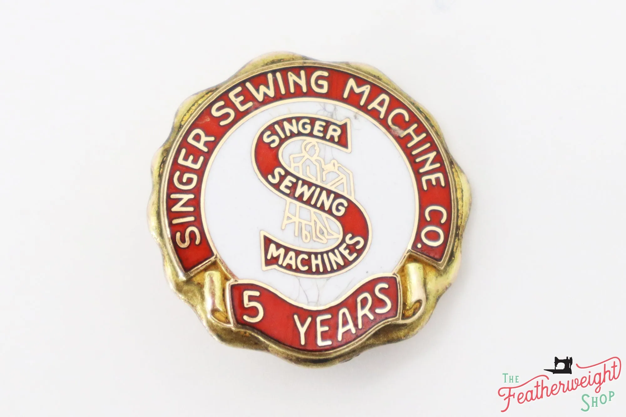 Employee Years of Service Pin - RARE Singer (Vintage Original)