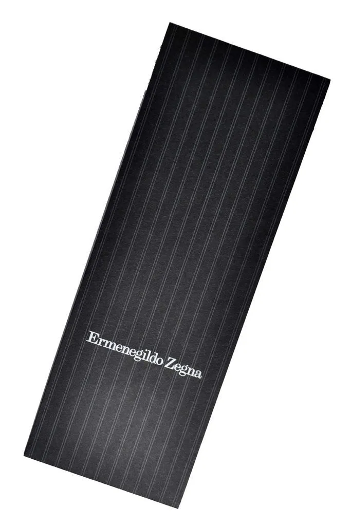 Ermenegildo Zegna Tie Dark Blue Stripes Narrow Cut SALE