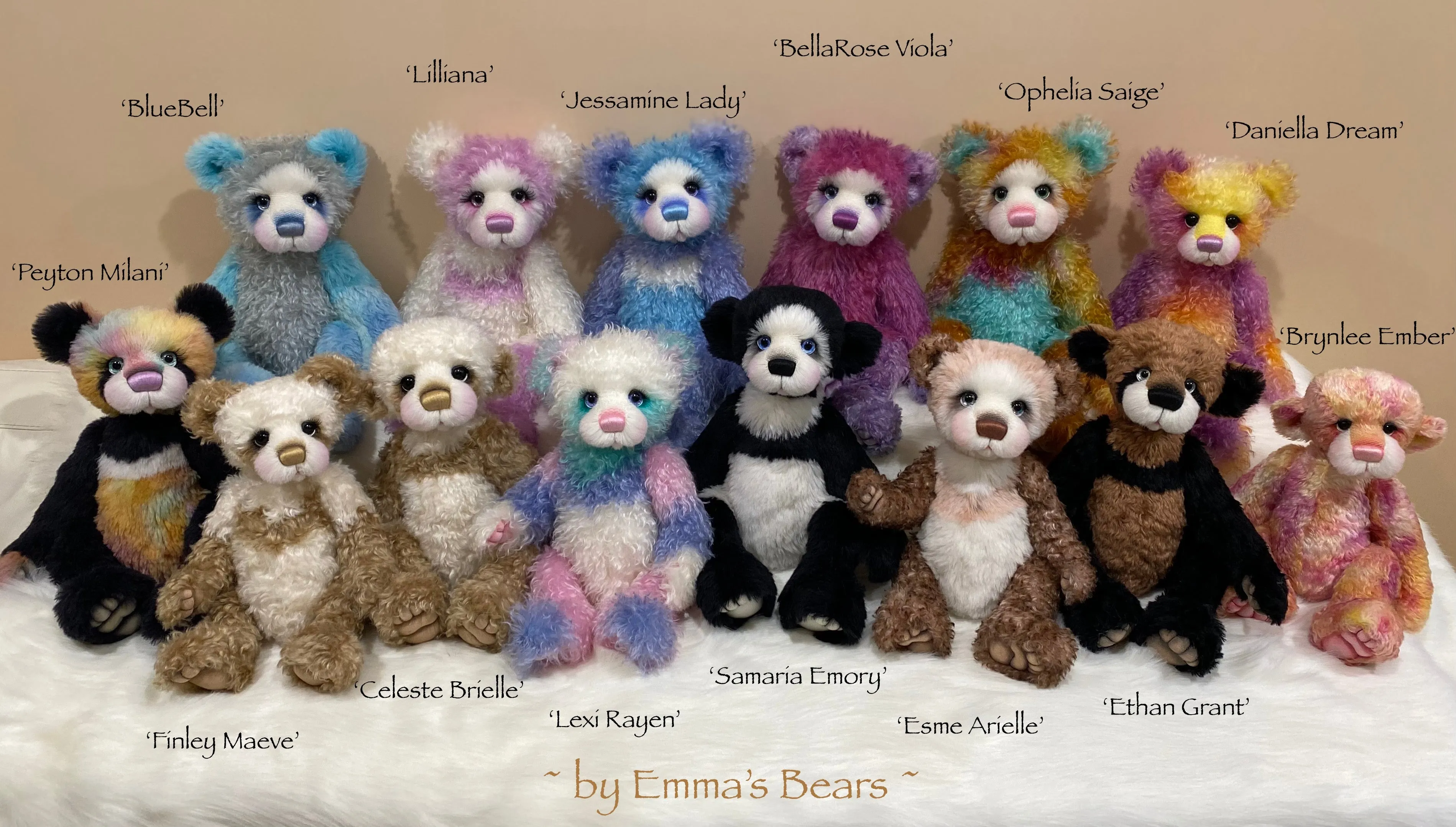 Ethan Grant - 21" Mohair Toddler Artist Bear by Emma's Bears - OOAK