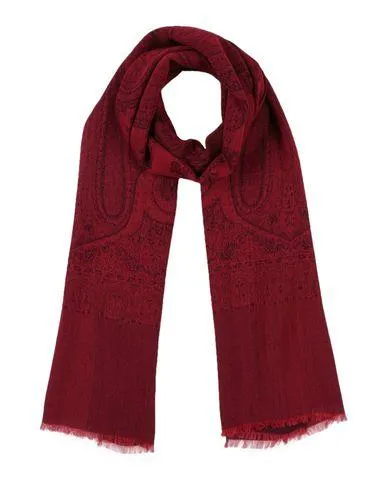 Etro Man Oblong scarf Maroon -- --