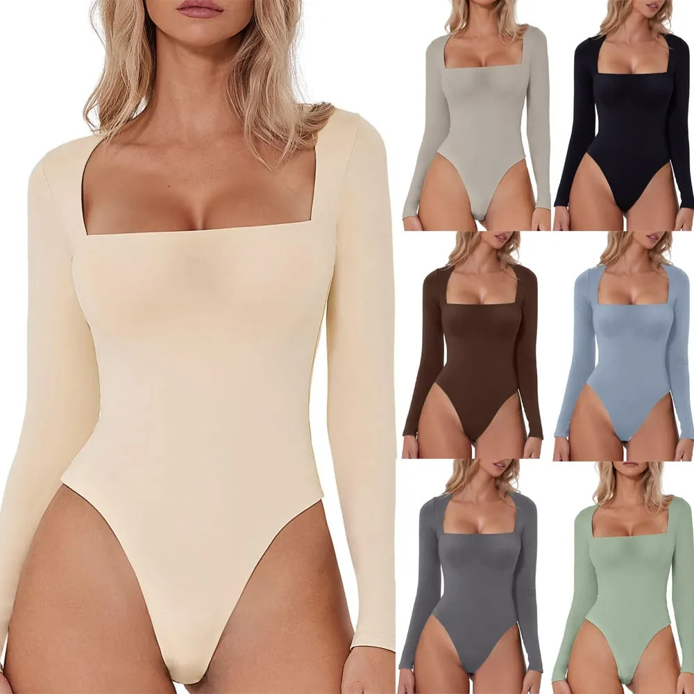 Eva - Sculpting bodysuit with elegant neckline