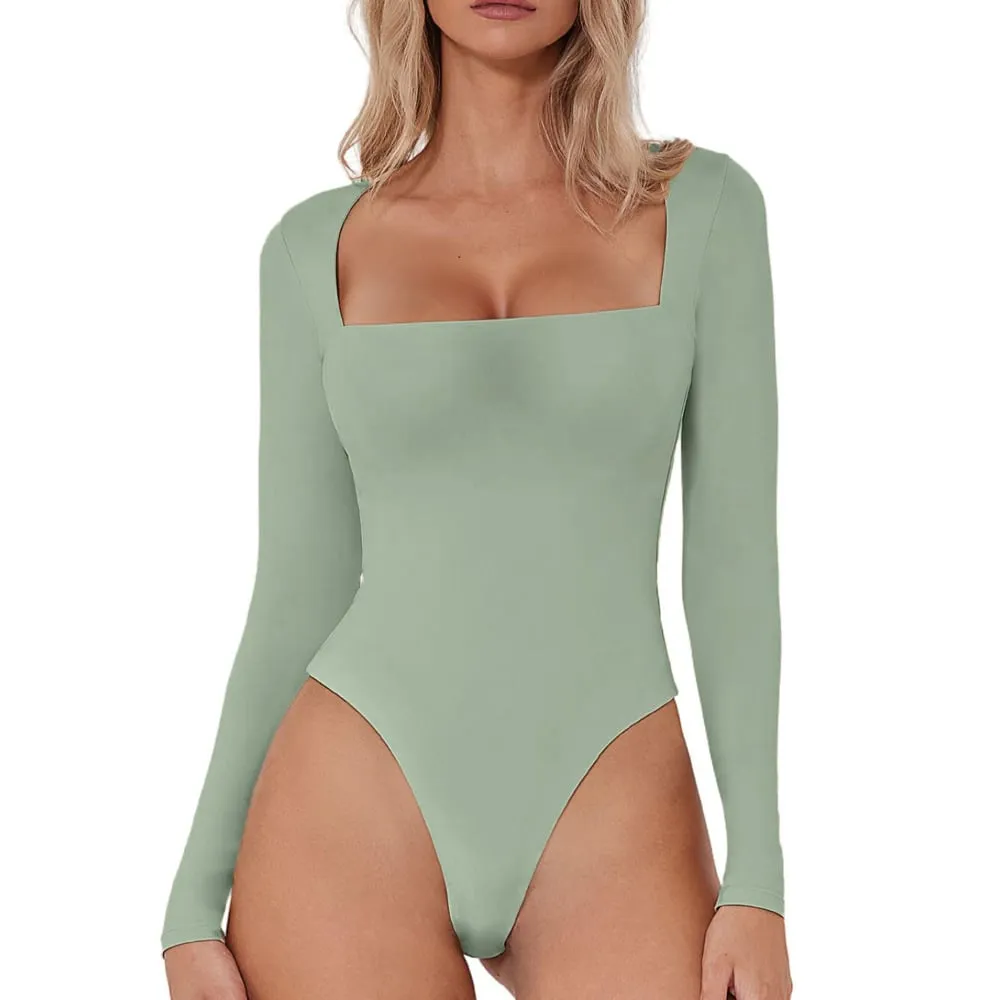 Eva - Sculpting bodysuit with elegant neckline