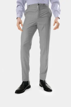 Extended Length Long Sleeve Wool Pants in Grey