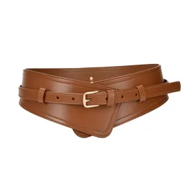 Fashion Girdle Match with Coat Waist Pin Buckle Real Bandwidth Girdle Belt