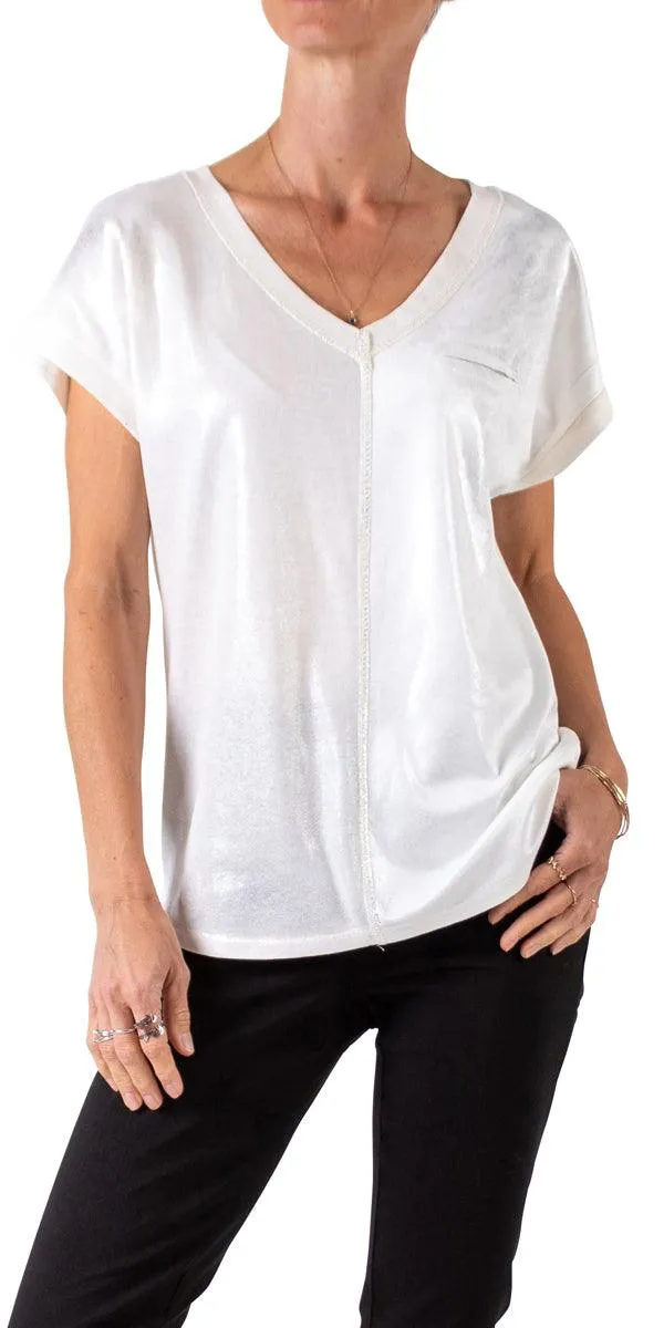 Ferno V-Neck Two Tone Top