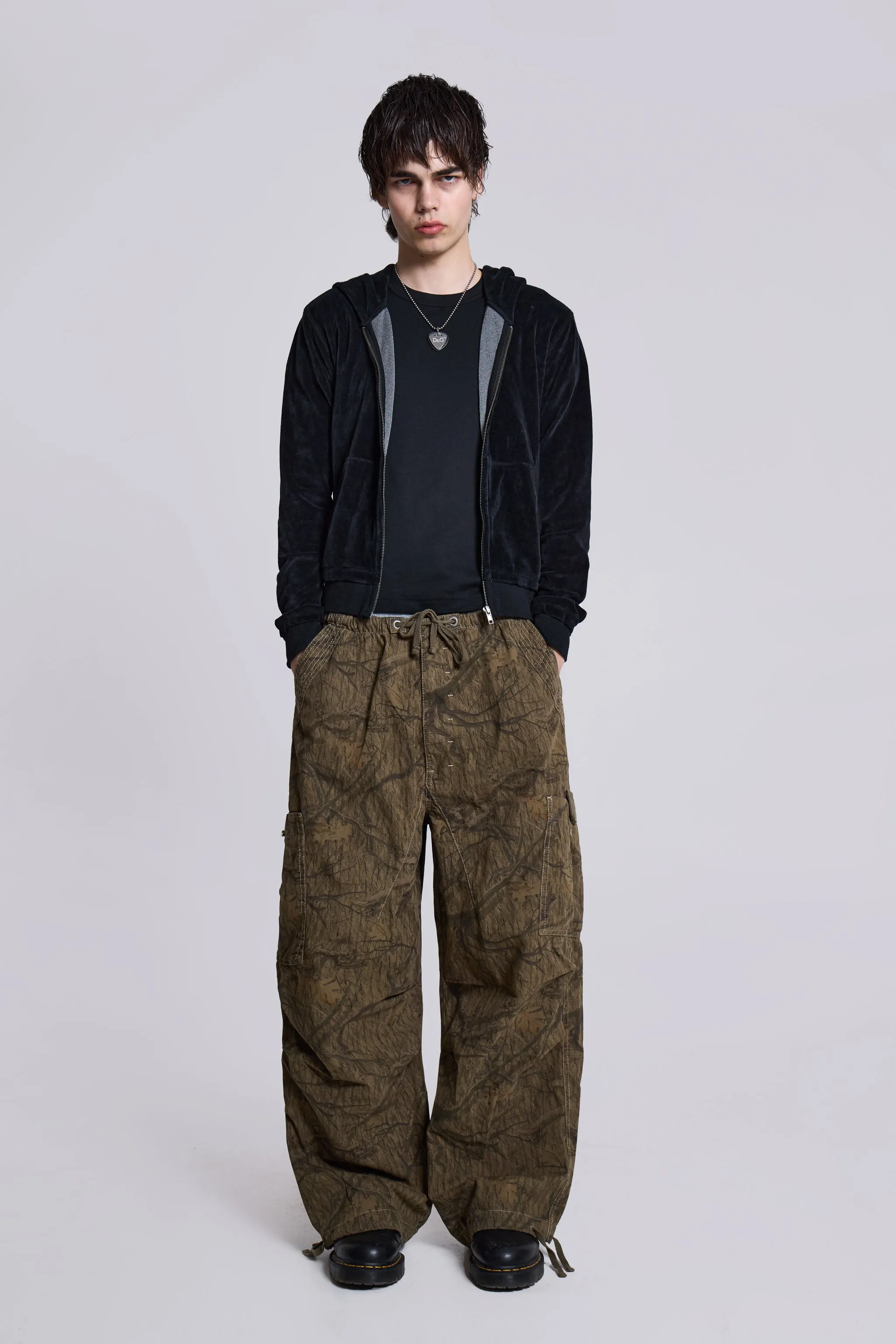 Forest Camo Parachute Pants