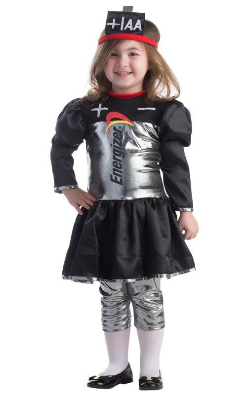 Girls Energizer Battery Costume