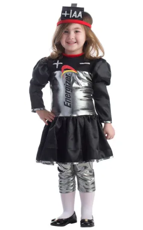 Girls Energizer Battery Costume