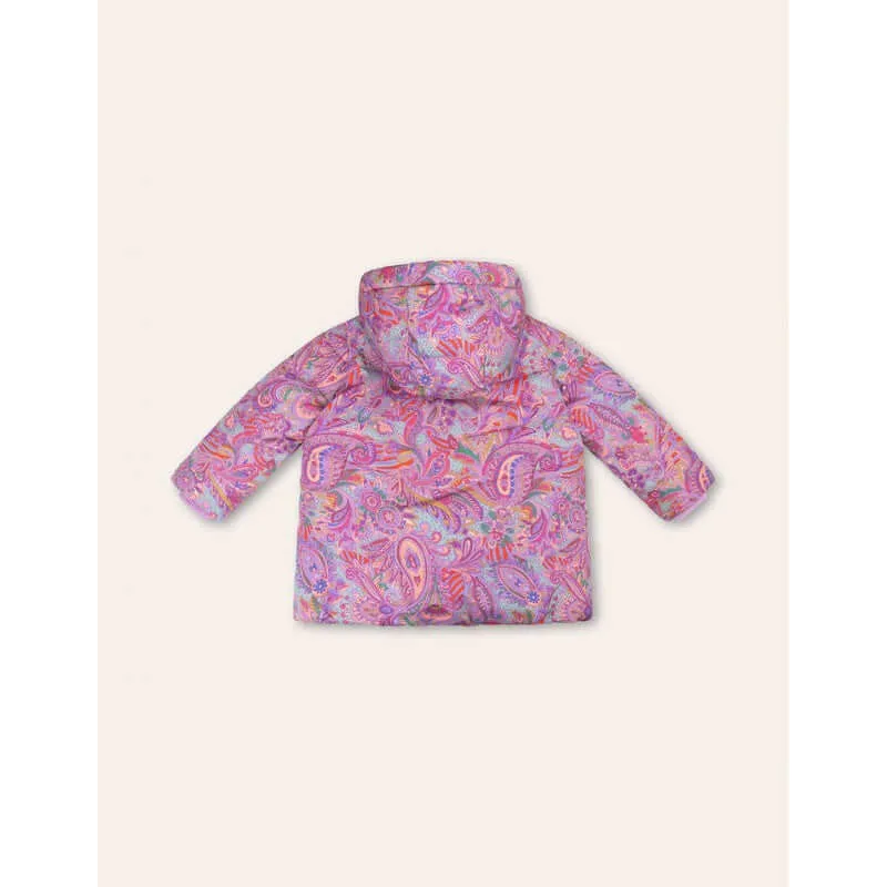 Girls Purple Camelotte Paisley Coat