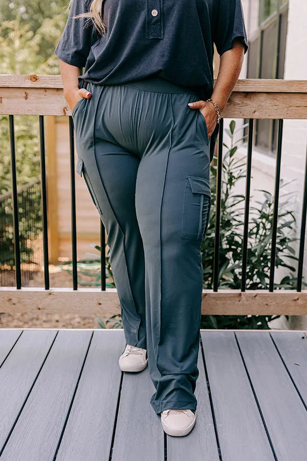 Go The Extra Mile High Waist Butter Soft Pants In Light Forest Curves