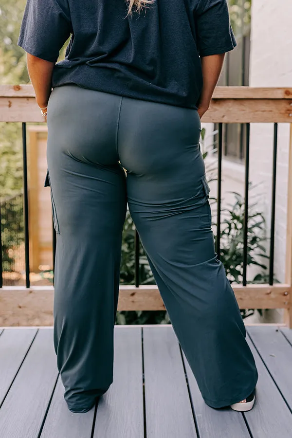 Go The Extra Mile High Waist Butter Soft Pants In Light Forest Curves