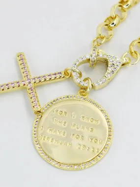 Gold Cross Jeremiah 29:11