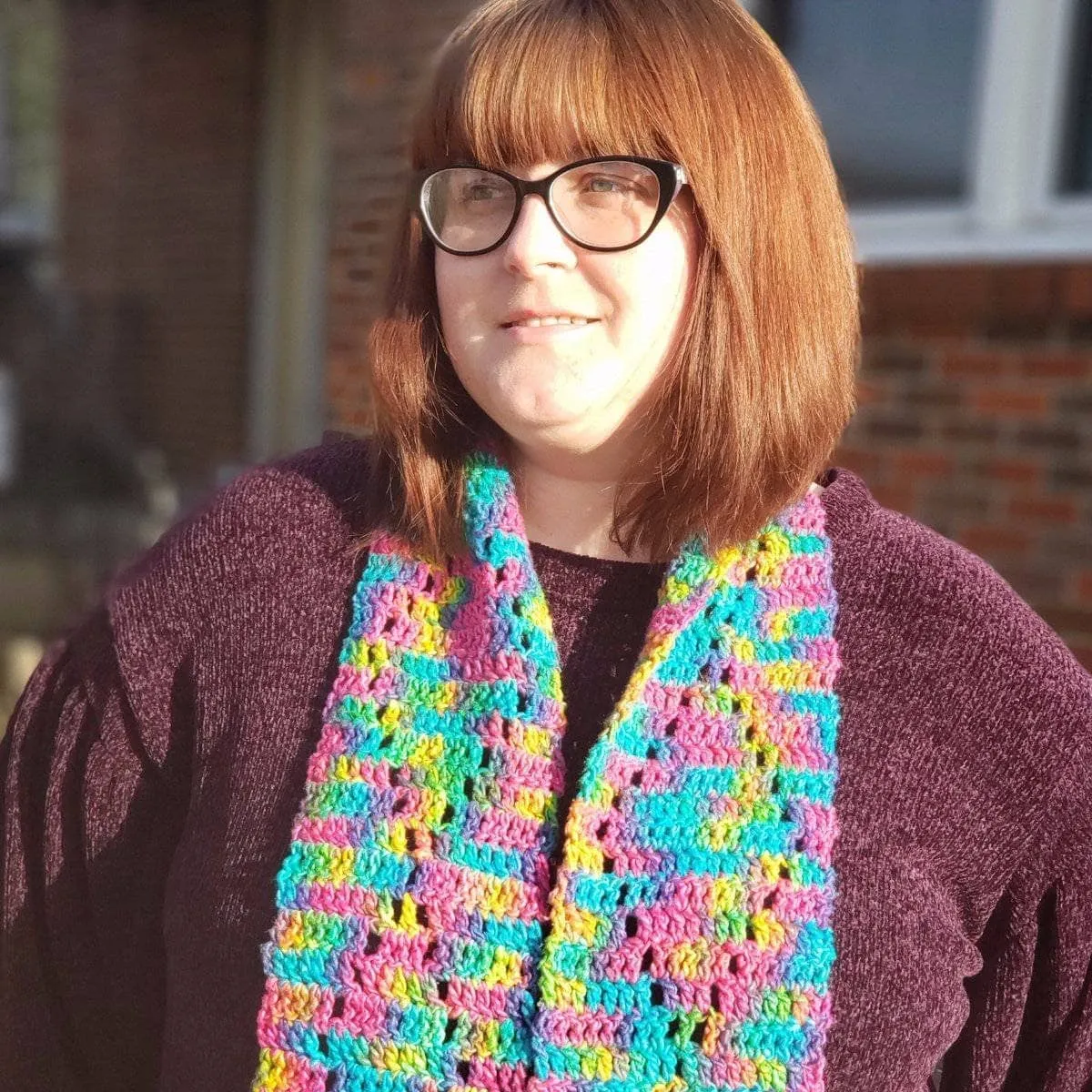 Graduating Diamonds Crochet Scarf Kit