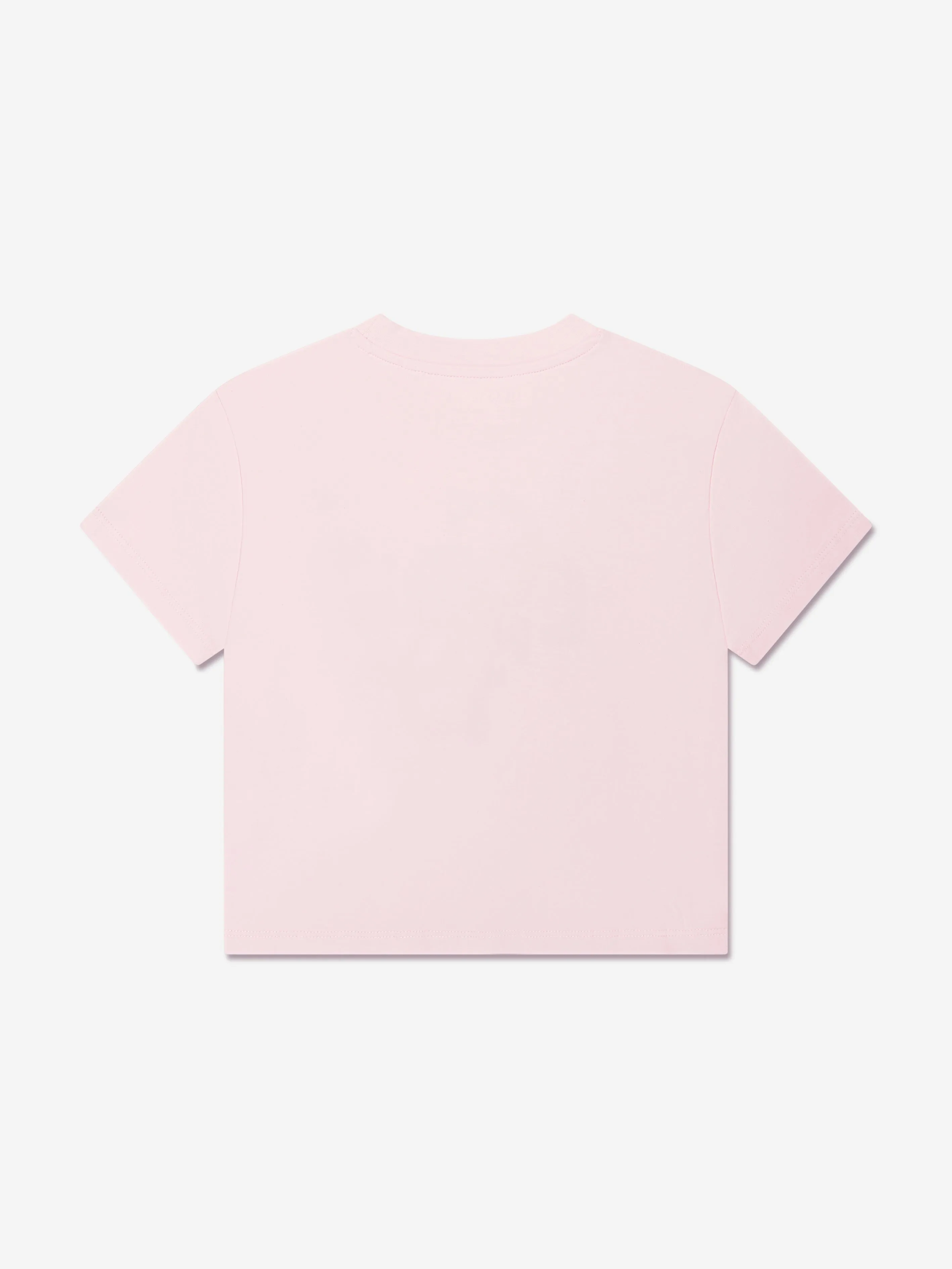 Guess Girls Monogram Logo T-Shirt in Pink