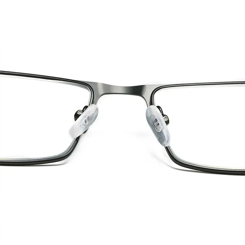 Handoer Men's Full Rim Square Titanium Alloy Reading Glasses A070