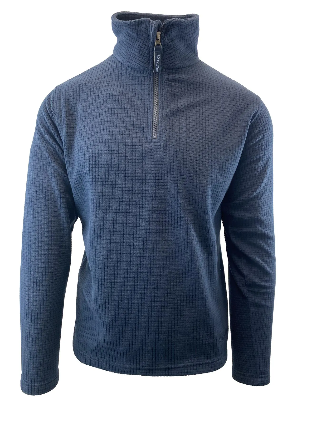 Hazy Blue Mens Half Zip Pullover Fleece - Brooklyn