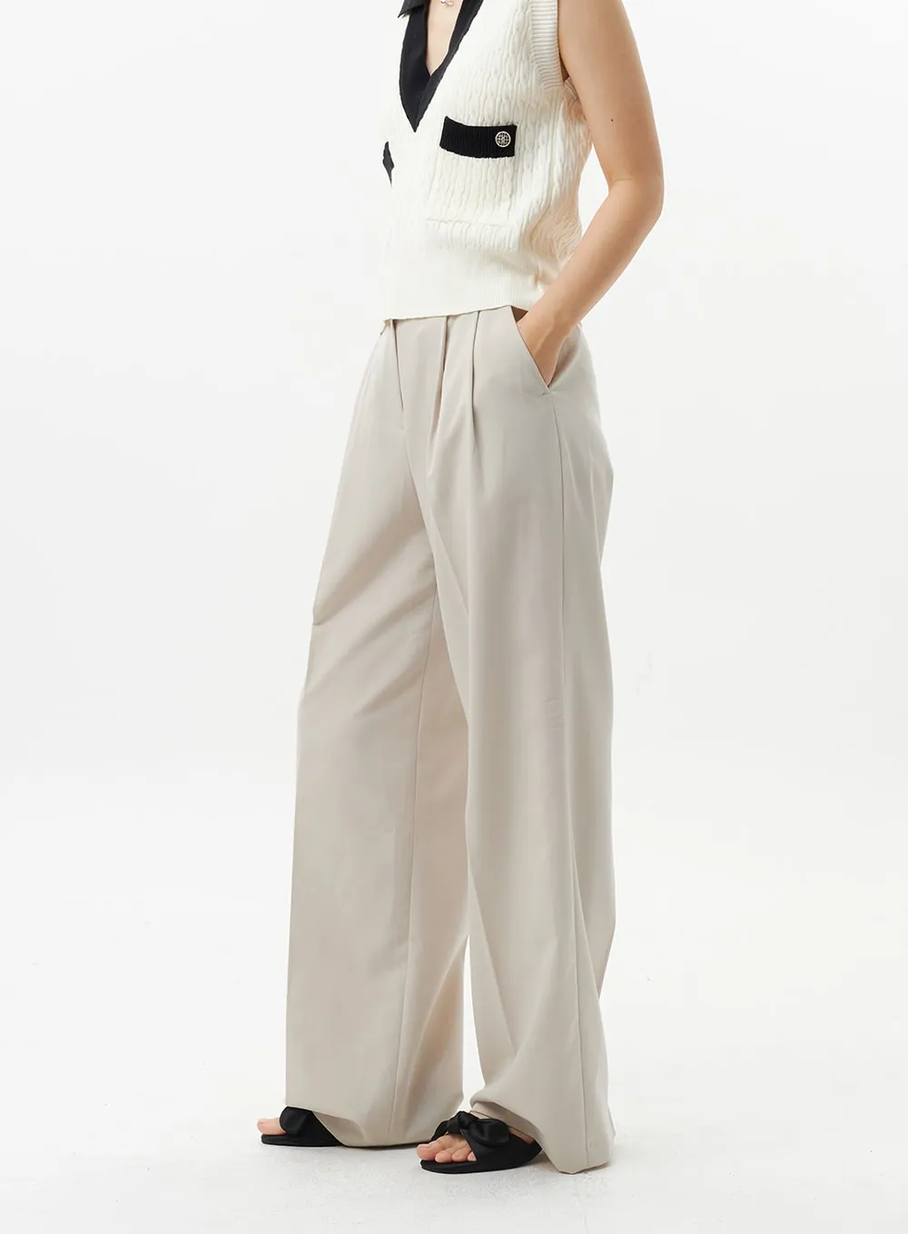 High Waist Tailored Pants OL312