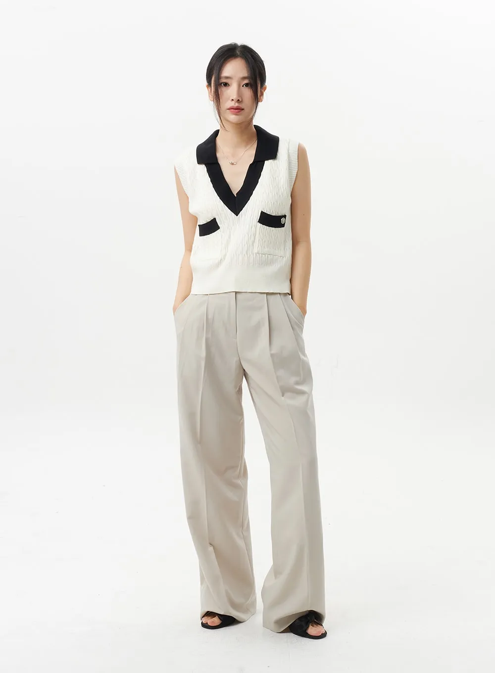 High Waist Tailored Pants OL312