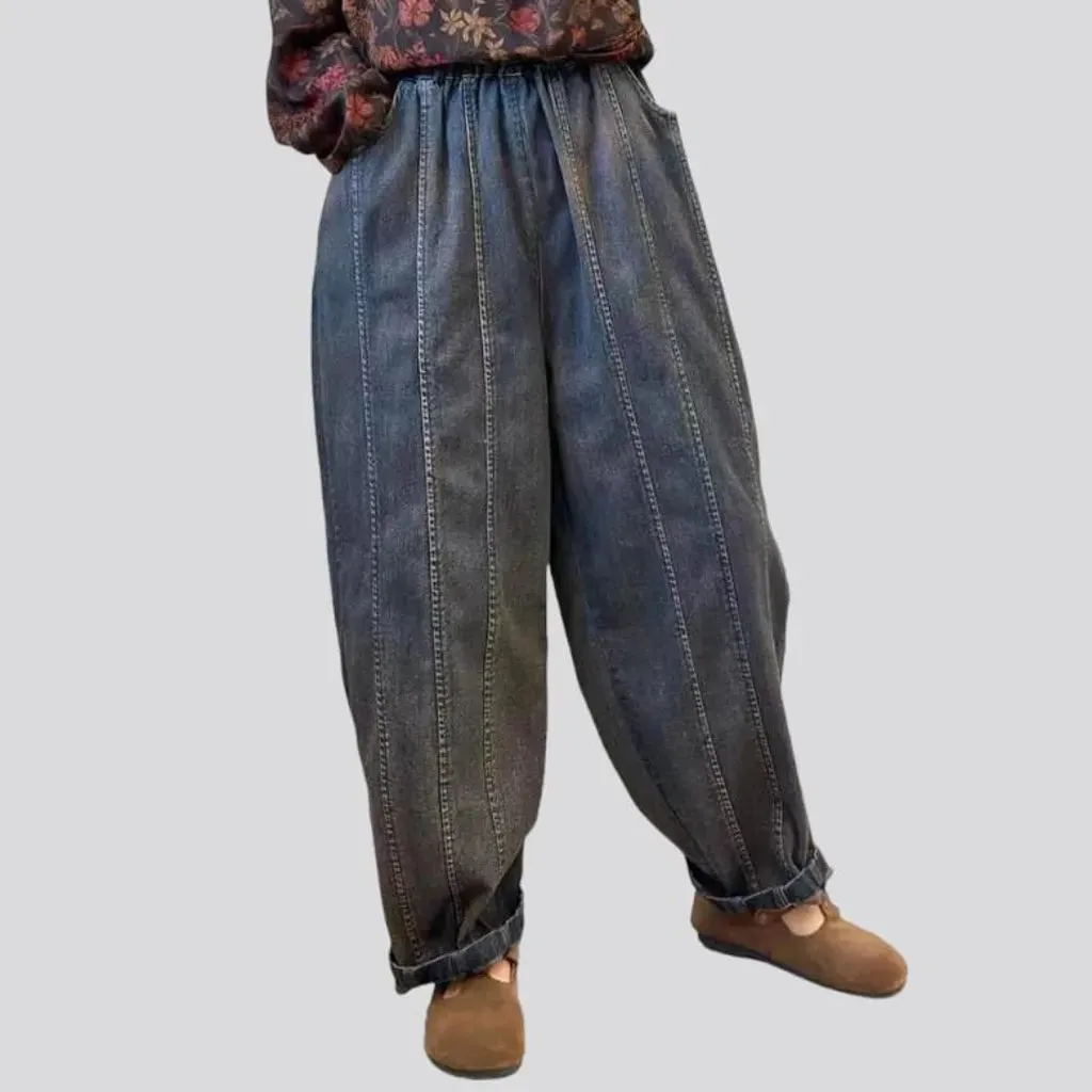 High-waist vintage jeans pants