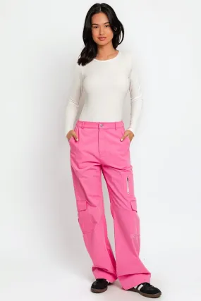 High Waist Wide Leg Cargo Pants