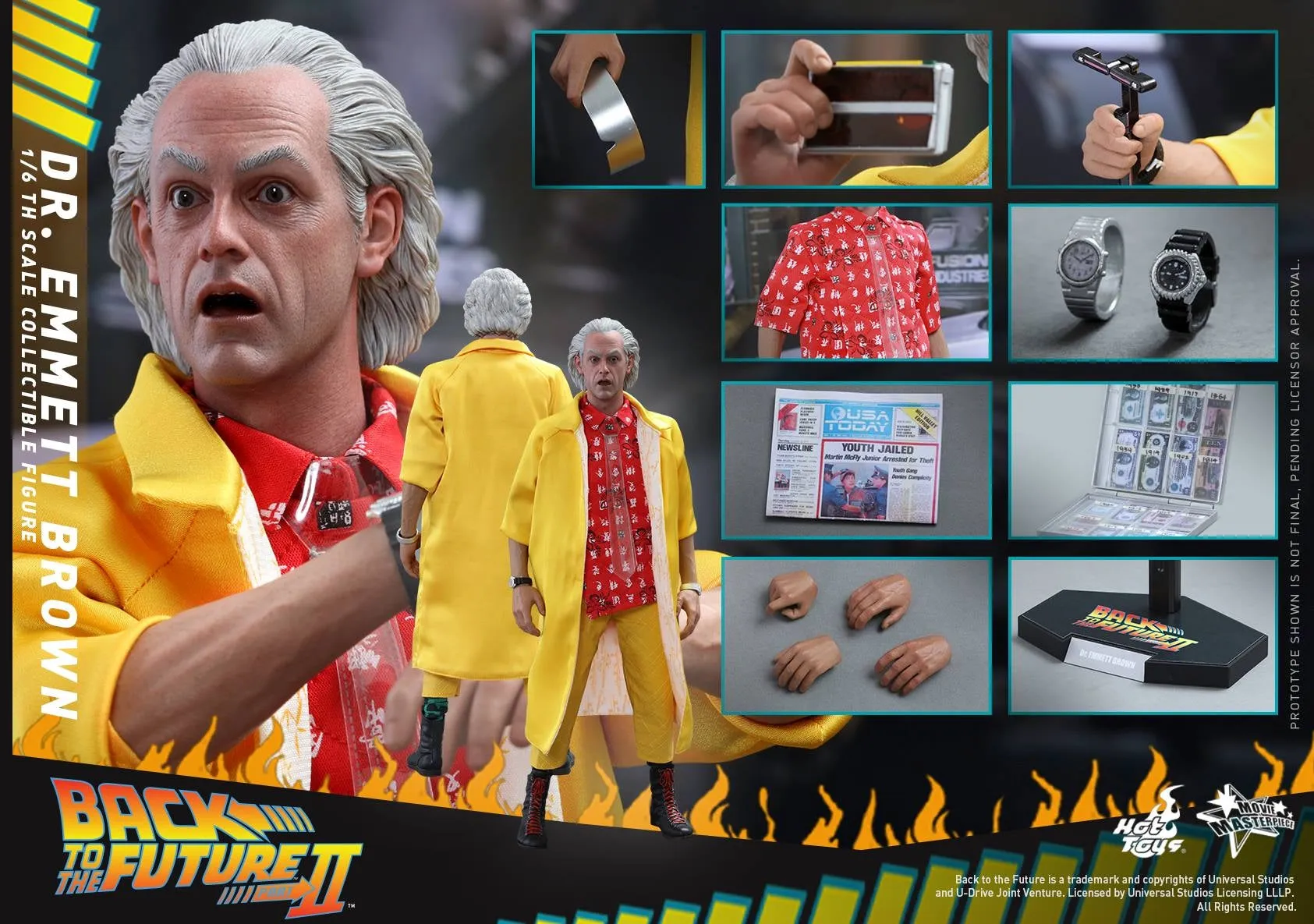 Hot Toys – MMS380 – Back to the Future Part II –  Dr. Emmett Brown