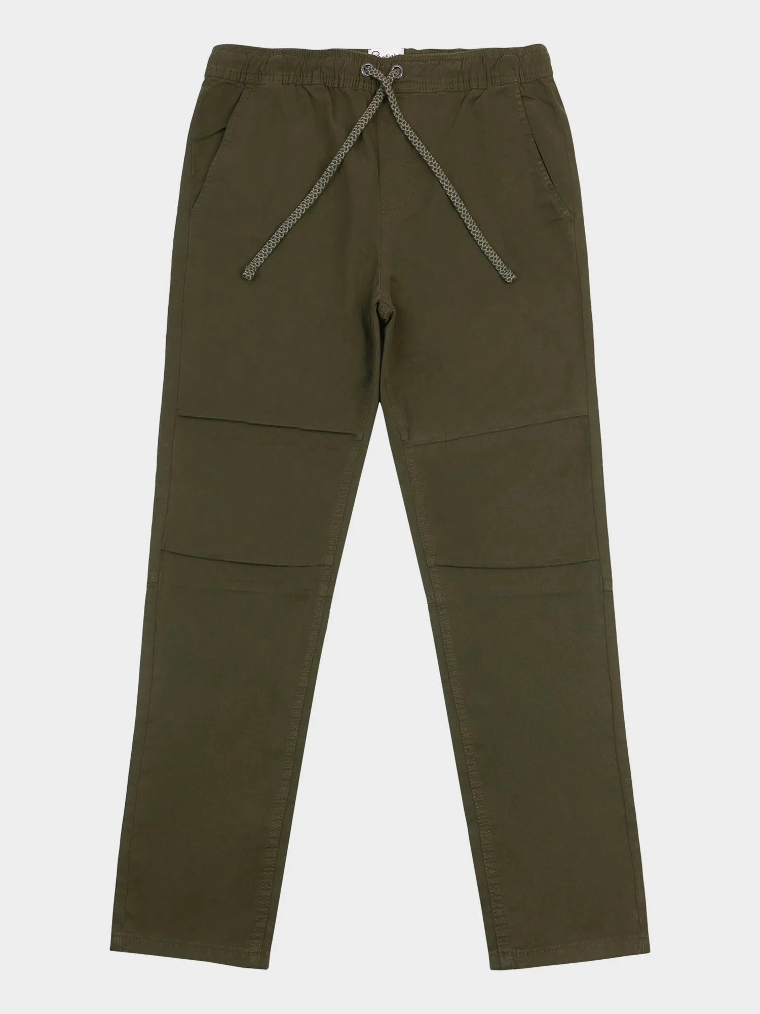 Hudson Script Elasticated Waist Pants in Forest Night